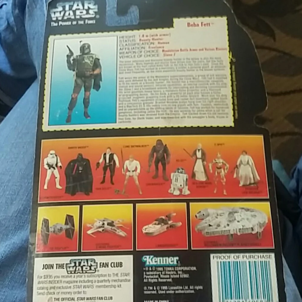 Star Wars action figure packages Boba Fett